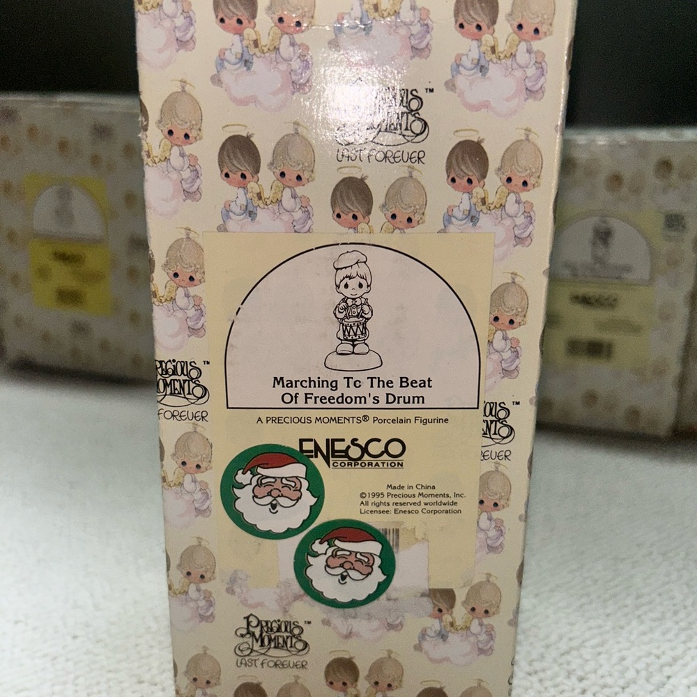 Precious moments, marching to the beat of the drum